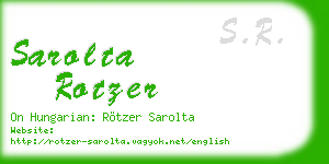 sarolta rotzer business card